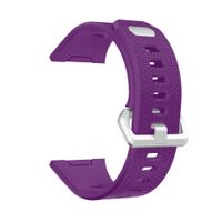 KisFace Fitbit Ionic Replacement Elastomer Bands, Fitbit Accessories Wristbands Pure Color Small Large(Purple)