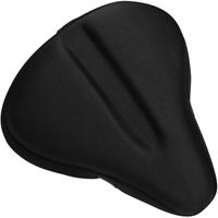 Bikeroo Large Exercise Bike Seat Cushion - Bicycle Wide Gel Soft Pad - Most Comfortable Bicycle Saddle Cover for Women and Men Bike Seat Gel Cover fits Cruiser and Stationary Bikes, Indoor Cycling