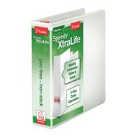 Cardinal Speedy XtraLife Non-Stick Locking Slant-D Ring Binder, 2-Inch, White (59120)