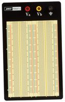 Jameco Valuepro 1660-Point Solderless Breadboard 6.5"L x 4.3"W, 0.1" spread, Ideal for Prototyping and Classroom Projects - 20774