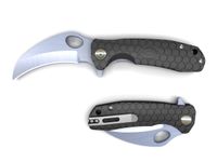 Western Active Honey Badger Pocket Knife Folding Ball Bearing Flipper 8cr13MOV Steel Deep Pocket Carry Clip Gift Box with Torx Wrench (Claw-Tan-Smooth, Small)