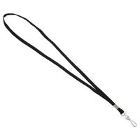Advantus Wearable Deluxe Lanyard with J-Hook, 100/BX, Black (97126)
