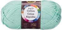 Lion Brand Yarn 761-156 24-7 Cotton Yarn, Mint