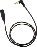 Smartphone Headphone Extension Cord 0.5m Black At345is/0.5 Bk