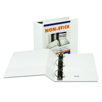 Samsill 4-Inch Non-Stick D-Ring View Binder, White (16497)
