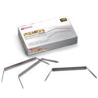 Officemate Premium Prong Fasteners, Base Only, 2 inch Capacity, 2.75-Inch Base, Box of 100 (99714)