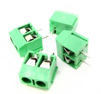 DBParts 20pcs 2-Pin (2 Pole) Plug-in Screw Terminal Block Connector 5.08mm Pitch Panel PCB Mount DIY