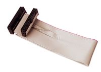 CAB-FDDS19-4PK 19 inch Universal 34 pin Floppy Drive Ribbon Cable for 3.5 inch Floppy Disk Drive. (2) 34 Pin 2.54mm Pitch Female Connectors. (4 Pack Version)