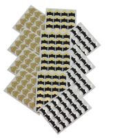RuiLing 12 Sheets Photo Corner Stickers 3 Pure Color Assorted Colorful DIY Handmade Sticker Scrapbook Paper Photo Corner Protectors Albums Frame Picture Decoration (Gold, Silver, Buff)