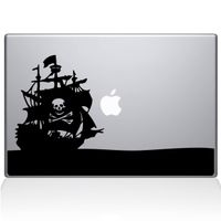 The Decal Guru Pirate Bay MacBook Decal Vinyl Sticker - 12" MacBook - White (1153-MAC-12M-W)