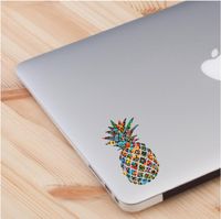 Pineapple Flower Stained Glass Theme Skin Laptop Sticker Quote Decals Computer Vinyl Sticker (2 in a Pack)