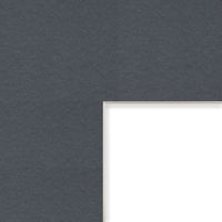 Craig Frames B573 20x24-Inch Mat, Single Opening for 16x20-Inch Image, Graphite with Cream Core