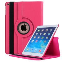 Jennyfly 9.7 inch iPad 2 360 Degree Rotating Protective Cover,Multiple Viewing Angles,Slim Lightweight Stand Case for 9.7 inch iPad 2/3/4 - Rose Pink