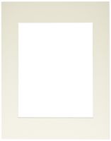 Callen HC1114-11731 Single Hand Cut Photo Mat with Bevel Edge, 11-Inch x 14-Inch, Natural Linen/White Core