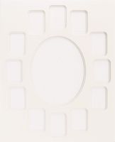 Callen Linen Photo Mat 16"X20" Double W/Multiple Openings