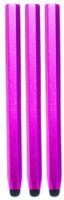 24/7 Cases 3 pcs Pink Aluminum Pencil Stylus Touch Screen Cellphone Tablet Pen for iPhone 5, iPad 4 & 5 iPad Mini, Samsung Galaxy S3 & S4