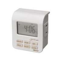 Woods 50008 Indoor 7-Day Digital Plug-In Timer, 1 Polarized Outlet, 1 Pack, White