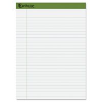 Earthwise by Ampad 40102 Recycled Writing Pad, 8 1/2 x 11 3/4, WE, 40 Sheets (Pack of 4)