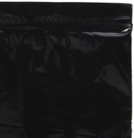 Bauxko 8" x 10" Reclosable Poly Bags, Black, 100-Pack (xPB3635BK-100)
