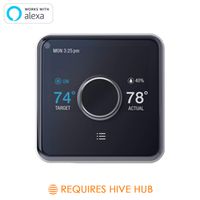 Hive Smart Home Thermostat, Works with Alexa & Google Home, Requires C-Wire & Hive Hub