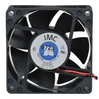 JMC Products 7025-12LS DC Brushless Tubeaxial Fan, 12V, 22 CFM, 100mA, 1.2 Watts, 70 mm W x 70 mm H x 25 mm D