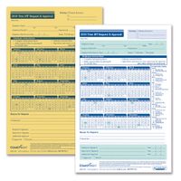 ComplyRight 2019 Time Off Request & Approval, 2 Part, Small, 50 Pack