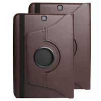 Jennyfly (SM-T825 Galaxy Tab S3 9.7 Case with Smart Protective Cover,Premium Soft PU Leather with Multiple Viewing Angles Case for Samsung Galaxy Tab S3 9.7(SM-T820/SM-T825) -Brown