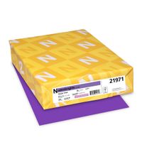 Astrobrights Colored Cardstock, 8.5" x 11", 65 lb/176 GSM, Gravity Grape, 250 Sheets