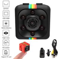 Wildtrest Car HD Mini Camera 360 Degree Video Recording Support TF 1pcs (Black)