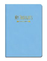 Studio Oh! Medium Leatheresque Journal, My Thoughts Bobbidy-Bobbidy Blue