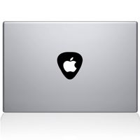 The Decal Guru Guitar Pick Decal Vinyl Sticker, 13" MacBook Pro (2015 & Older Models), Black (2305-MAC-13P-BLA)