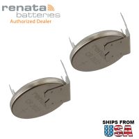 2X Renata CR2032RH1-MFR 3V Lithium Coin Battery HORZ 3-PIN for Power Support HP Pavilion dv6000 Series dv6300 dv6100 dv6500 dv6200 dv9000 Compaq Presario V6100 V6400 Series