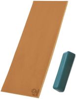 BeaverCraft LS2P1 Leather Strop Honing Sharpening Strop Knives Chisel Tools 3" x 8" Double-Sided Stropping Leather Polishing Compound Vegetable Tanned Leather Stropping Polishing Carving Gouges