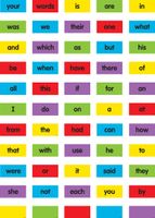 Sight Words 1-50 Clingy Thingies