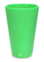 Silipint Silicone Pint Glass Set, Patented, BPA-Free, Shatter-proof, Unbreakable Silicone Cup Drinkware (Single, Glow Green)