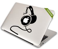 Stickerslug DJ Headphones Decal for Apple MacBook Air Pro