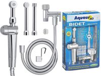 RinseWorks - Aquaus 360 Patented Hand Held Bidet Sprayer - NSF cUPC Certified for Legal Installation - 2 Backflows - Dual Pressure Controls - StayFlex Hose - 3 to 11 Inch Spray reach - 3 Year Warranty