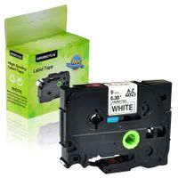 Greencycle 1 PK Black on White Label Tape Compatible for Brother TZe-221 TZ 221 TZe221 TZe 221 P-Touch 9mm 8m 26.2ft PT1130 PT1160 PT1170 PT1700 PT1750 PT1760 PT530 PT550