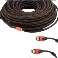CableVantage PREMIUM HDMI CABLE 100FT For BLURAY 3D DVD PS4 Xbox OneHDTV XBOX LCD HD TV 1080P v1.4 High Speed Braided Nylon HDMI Cable Braided