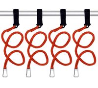 YYST Orange Paddle Leash Paddle Holder Tool Lanyard - No Paddle (Orange X 4 Pack)