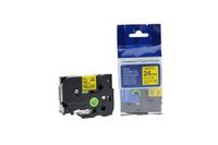 UBICON P Touch Label Tape for Brother TZE-S251 Label Printer; Black on Yellow; Single Pack; Each Tape is 24 mm (1 inch) Wide and 8 Meters (26 feet) Long