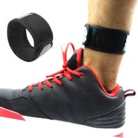 B-Great Reflective Ankle Band for Compatible with Fitbit Inspire/Inspire HR/Charge 2/Charge 3/Alta/Alta HR/Flex 2/Fitbit One/Misfit Ray, Ankle Band for Men and Women (Black/Silver, Small)
