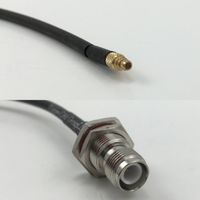 6 inch RGU178 MMCX MALE to RP-TNC FEMALE BULKHEAD Pigtail Jumper RF coaxial cable 50ohm High Quality Quick USA Shipping