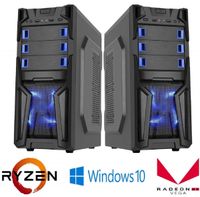 Gaming PC Custom Built System AMD Ryzen 3200G 4.0 GHz 240 GB SSD Gaming LED Tower Windows 10 HDMI WiFi