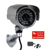 VideoSecu Security Camera Built-in 1/3" Effio CCD 700TVL Bullet Weatherproof Day Night 3.6mm Wide View Angle Lens IR Outdoor for CCTV DVR Home Surveillance with Bonus Power Supply WVR