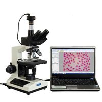 OMAX 40X-2500X Phase Contrast Trinocular LED Compound Microscope + 9MP USB Camera