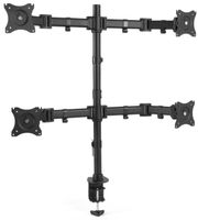 VIVO Quad Monitor Fully Adjustable Heavy Duty Desk Mount Stand for 4 LCD Screens up to 27 inches (STAND-V004M)