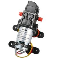 bayite 12V DC Fresh Water Pressure Diaphragm Pump with Hose Clamps Self Priming Sprayer Pump with Pressure Switch 4 L/Min 1.0 GPM 80 PSI for RV Camper Marine Boat