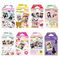 Fujifilm Instax Mini Film 8 Pack Bundle Hello kitty, Disney Mickey, Pooh, RiLakkuma, Little Twin Stars, Candy Pop, Shiny Star, Disney Alice and+ Stickers 40 pcs.