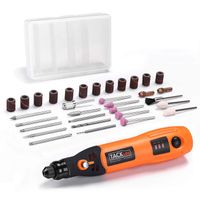 TACKLIFE Cordless Rotary Tool Lite 3.7V Three Speed with 31 Accessories, Perfect for Nail Polishing and Light Duty, USB Charging Cable-PCG01B